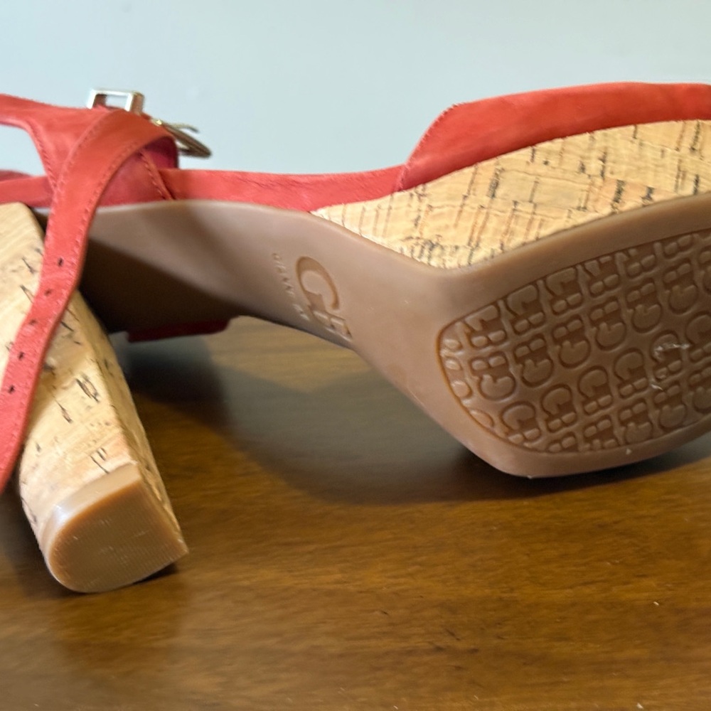 Gianni Bini Burnt Orange Strappy Heels - Picture 5 of 8